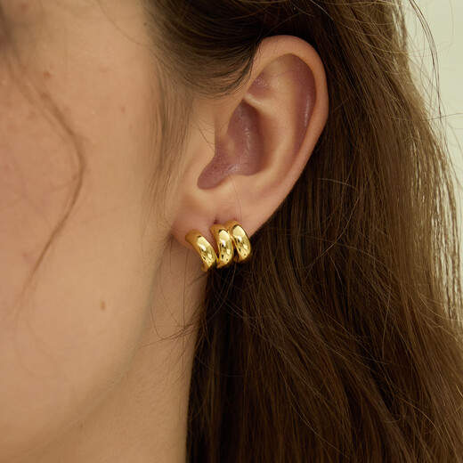 Arsis free matching three-ring small earrings original design earrings and earrings for girls as birthday gifts for girlfriends