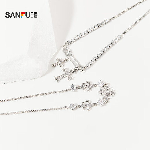
Sanfu exquisite pull bracelet single, fashionable and easy to match decoration accessories and jewelry 839615 12113 (Qi) 1 piece