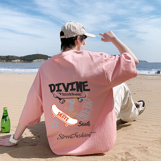 奥计青少年boys短袖t恤夏季新款潮 3899黑色 品质升级 M (70-90斤左右)