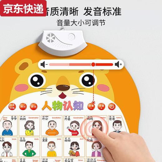 接运猫宝宝有声早教挂图幼儿童识字启蒙拼音字母表发声学习墙贴挂画玩具 3张数字+拼音+汉字