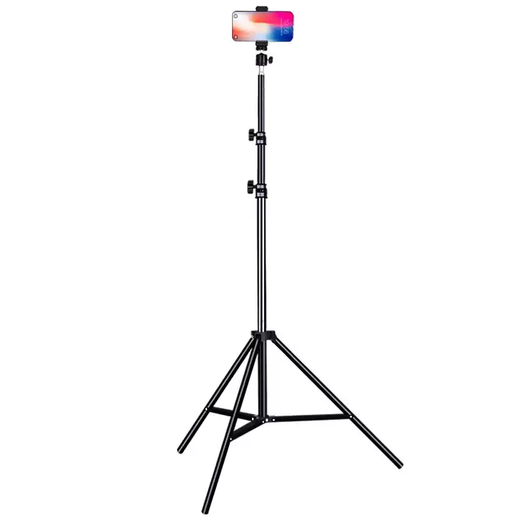He Jian Gong overhead shooting bracket for taking pictures with cross arm special lift mobile phone stand to fill light piano selfie tripod broadcast delivery single camera 2 meter overhead shooting bracket