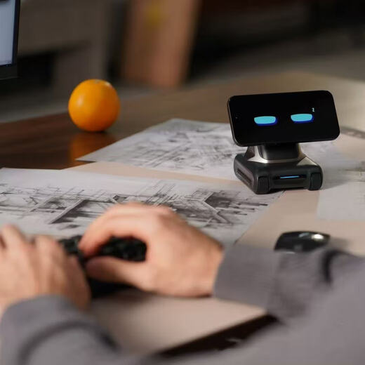 Looirobotlooi Desktop Roboter AI Lernassistent Geste Interaktive Sprachgespräch Deepseek AI Chinesische Version Roboter Spielzeug Geschenk Eins zu eins Service Intelligent Looi Space Black Schwarz