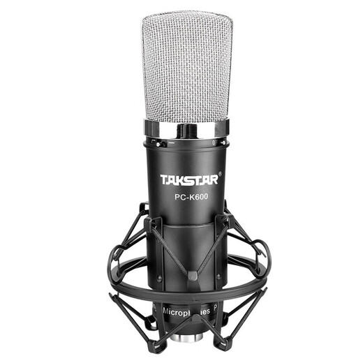 Takstar (TAKSTAR) PC-K600 condenser microphone, mobile phone, computer, karaoke live recording, shouting and singing, general anchor equipment, complete Aiken sound card set, Takstar 600 single product official standard (sound card required)