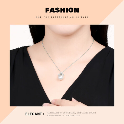 Queen of Pearls Freshwater Pearl Necklace S925 Silver Single Baroque Pendant Girlfriend Birthday Gift