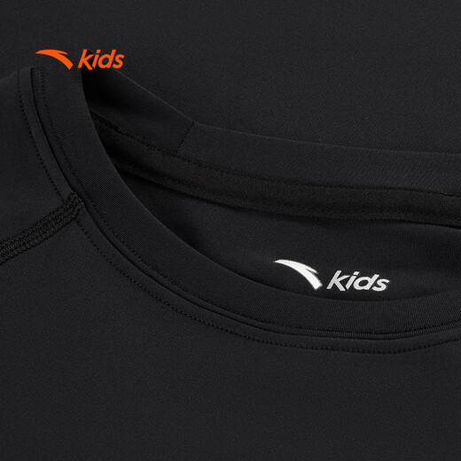 ANTA children's boys' knitted long-sleeved shirt autumn breathable and comfortable quick-drying long-sleeved T-shirt A52437402J