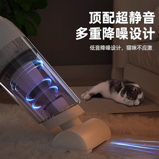 Suction hair purifier to remove floating hair, indoor pet hair removal, electric motor to remove floating hair, cat bed, carpet lint stick, vacuum cleaner, hair cleaning black, strong suction enhanced max filter element*1+wireless charging model+more than 2