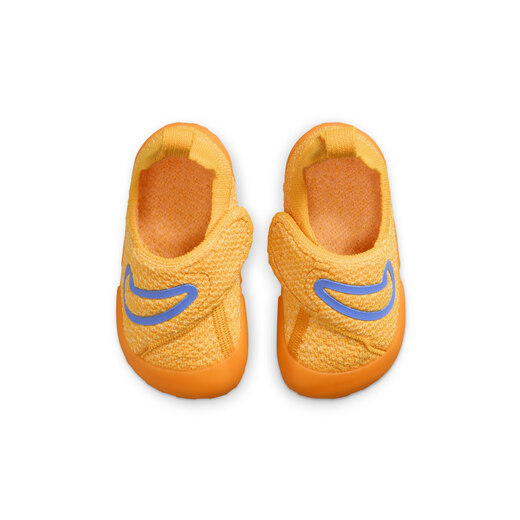 Nike infant and child easy to put on and take off sneakers Velcro winter boys and girls fly knitted NIKE SWOOSH 1 FB3244 800 laser orange/university blue/light laser orange 22