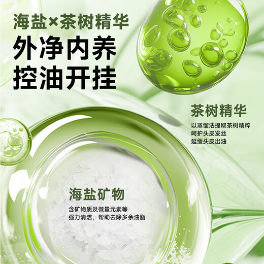 Befe茶树控油蓬松洗发水滋养头皮温和柔顺头发女强韧防断发（450ml）