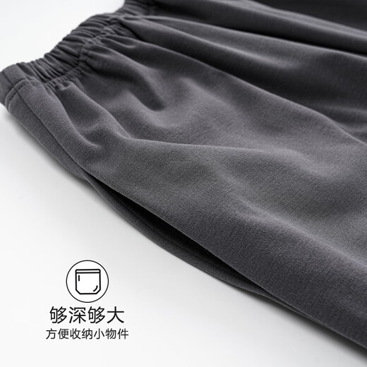 浪莎睡衣男士夏季纯棉圆领可外穿背心短裤青年薄款大码全棉家居服套装 OMM13657 XL 【建议体重120-140斤】