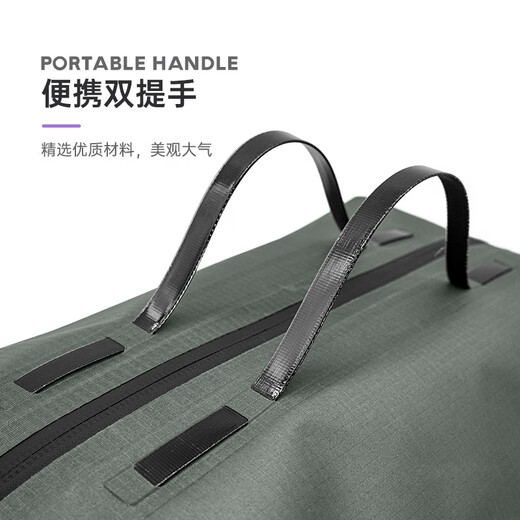 ETROL's travel storage bag portable waterproof clothing underwear duffle bag compression storage bag packaging bag sorting bag travel jungle green M code