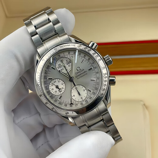 [Second-main 99 NOUVEAU] OMEGA MECANICAL MECHEL'S'S Watch Omega Speedmaster Series Watch Luminous Chronograph Date Affichage Aircraft Needle Swiss Luxury Luxury Watch 39 Silver Face Moon Phase Double Calendar 3523.30.00