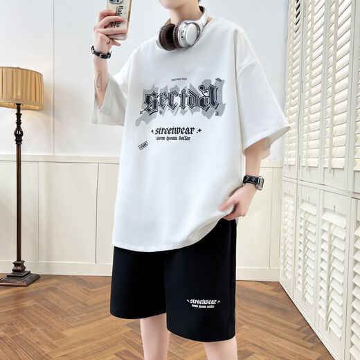 
Boledi teenagers and children's sports suit 13-15 years old junior and senior high school students polo shirt handsome boy summer short-sleeved T-shirt 6626 blue (short sleeves + shorts) high quality 175 2XL 145-160Jin [Jin equals 0.5 kg]