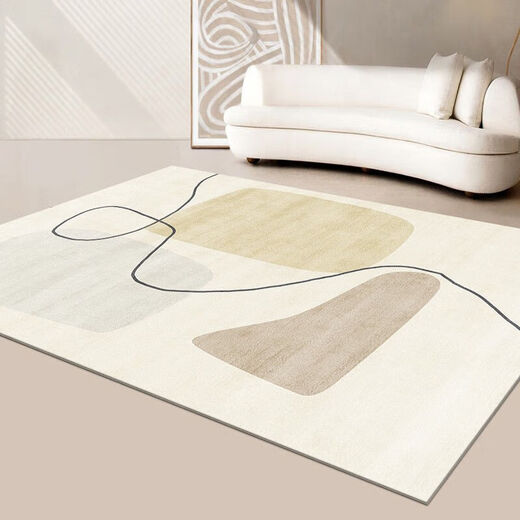 Kezhitu Carpet Crème Style Salon Room Table basse basse japonaise Nordic Nordic Style Sofa Lit Side Bounner Simple Mat ZJ691- 80 * 160cm [Tissu épaissis de haute qualité]