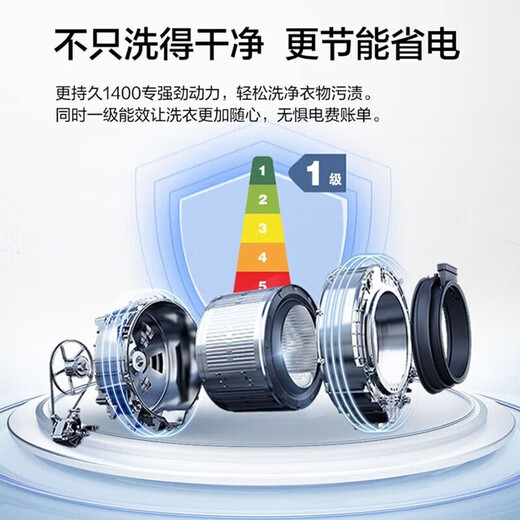 海尔（Haier）超薄滚筒洗衣机全自动单洗 8公斤小户型嵌入不占地 免水洗除菌智能能预约14126超高转速快净 【126】405mm超薄嵌入+香熏洗+时间洗