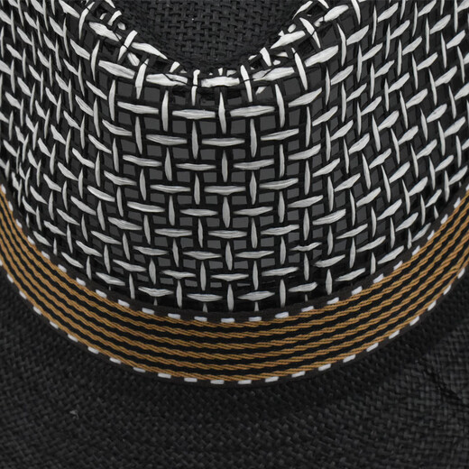 Spechtshut Herren Mesh Hollow Top Hut Sonnenschutzhut Frauen modische und vielseitige Gesichtsgesichts-Verschmutzung kleiner Jazzhut Schwarze Kindermodell 54 cm