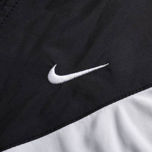 耐克（NIKE）连帽外套女装夏季大勾子梭织防风薄款透气防晒运动服休闲夹克上衣 HM8972-010 M