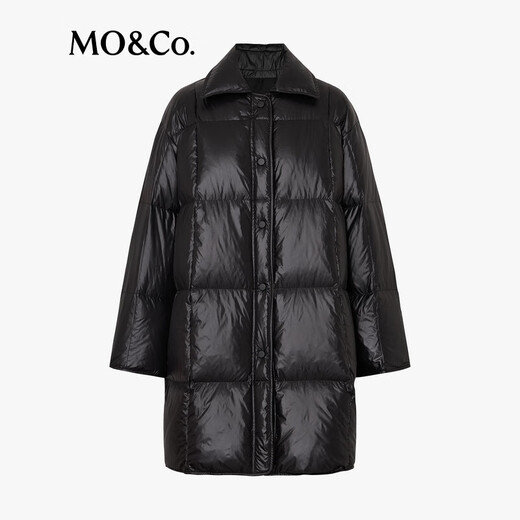 MO&Co. 90 weiße Gänsedaunen, beheiztes Futter, lockeres und leicht warmes Revers MBD4EI