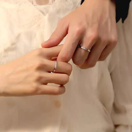 MZMZ Mobius Platinum Couple Ring PT950 Platinum Pairing Rings Wedding Valentine's Day Birthday Gift for Girlfriend and Wife Light Luxury Style - Live Pairing Rings Local Warehouse/Next Day Delivery