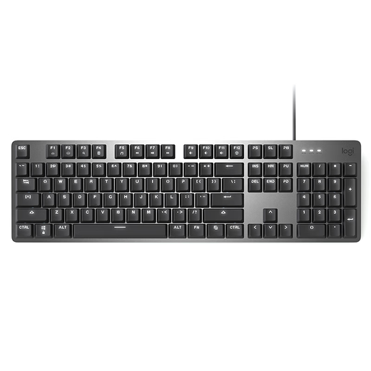 罗技（Logitech）K845 有线机械键盘 游戏办公 彩色个性 背光青轴数字 极昼 官方标配 x 否 x 104键 x 红轴