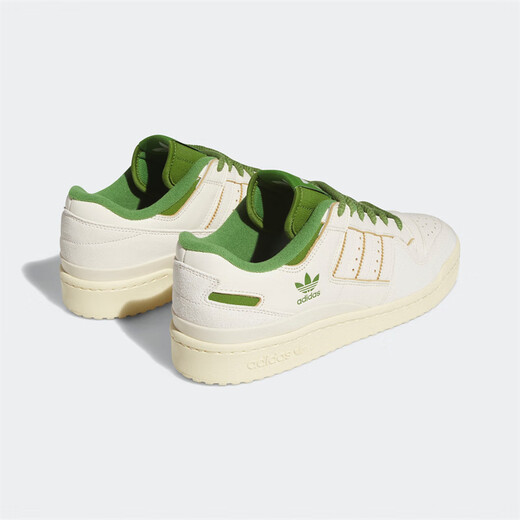 阿迪达斯 （adidas）三叶草鞋新款 FORUM 84 LOW 男女同款经典复古运动休闲板鞋 FZ6296「乳白绿」 44码鞋头色差 44.5 (275mm)