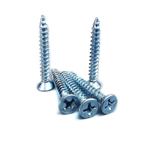 Bingyu blue zinc countersunk head self-tapping screw flat head cross screw wooden tooth screw M3M4M5M6 M41425Jin [Jin equals 0.5 kg] about 12250