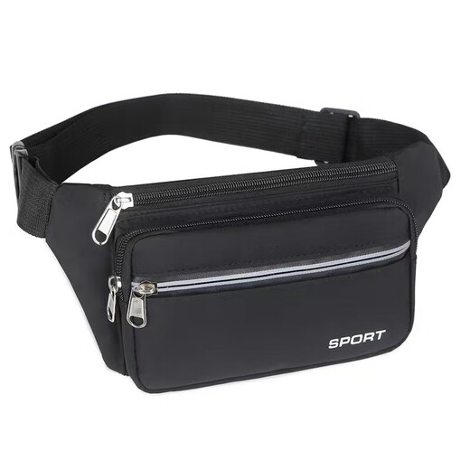 Waist bag, women's mobile phone bag, waterproof, wear-resistant, multi-functional, large-capacity cash register business bag, men's construction site work sports bag, waterproof four pockets - Purple