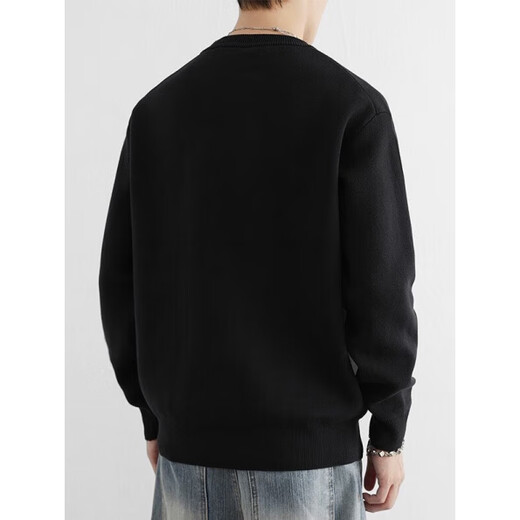 Gonggong sense button sweater men's autumn and winter new fashion men's American Henry collar sweater thickened warm wool sweater light mustard green M recommended 120Jin Jin equal to within 0.5 kg