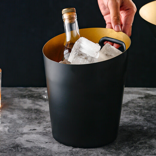 European stainless steel champagne basin thickened and enlarged ice bucket banquet red wine ice bucket bar ktv ice wine basin commercial Yuanbao champagne basin silver