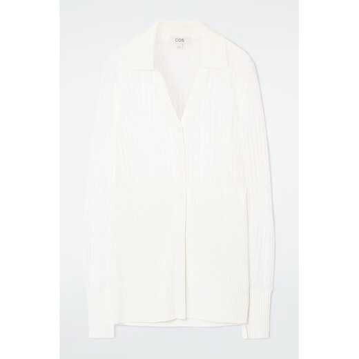 Cos Damen Elfenbein weißer Viskose -Strickjacke 1227453001 XS