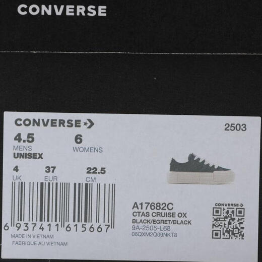 匡威（Converse）2025年女子Chuck Taylor SEASONAL帆布鞋 A17682C 40
