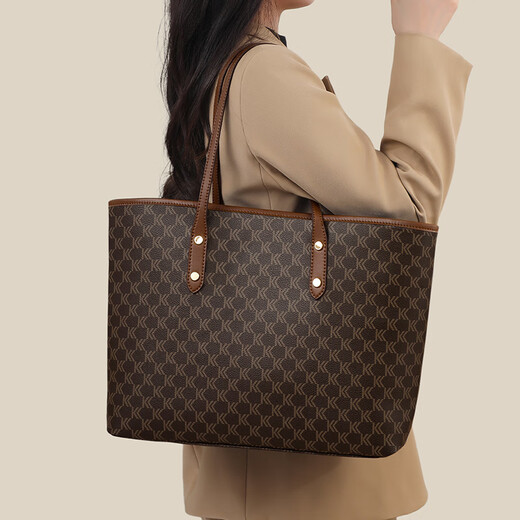 
CITICITY Bag Women's Bag High-end Luxury Tote Bag Large Capacity 2025 New versatile Commuter One-Shoulder Handbag Coffee (Exquisite Gift Box)
