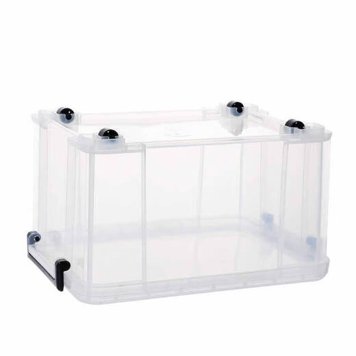 Ni Zhierert Große verdickte transparente Plastiklagerbox Lebensmittelfrischer Box Kleidung Quilt Storage Box Sortiergürtel kurz 6630 44*30*16,5 cm