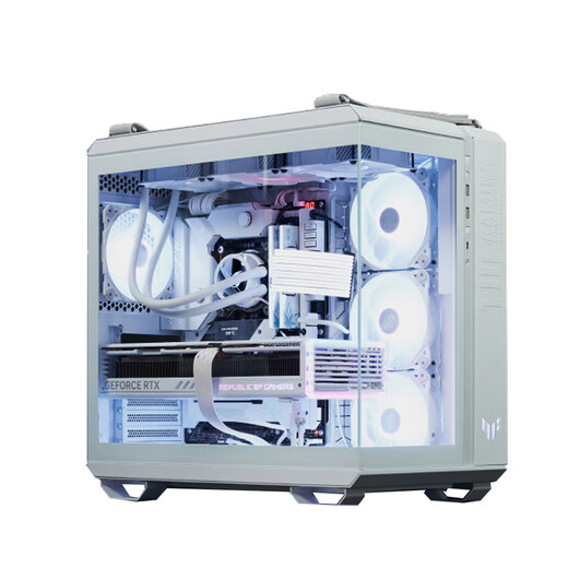 Asus Pigeon Esports Poyts Pulgeon Установка компьютера Хост Хост Настольный компьютер DIY Сборник 7800X3DI265K 5060TI5070 Игры Esports White Design Live Family Buckt