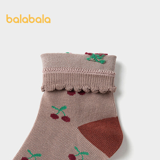 Носки Balabala для девочек, осенние детские носки до середины икры, студенческие носки, нетянущиеся жаккардовые три пары 209325172001