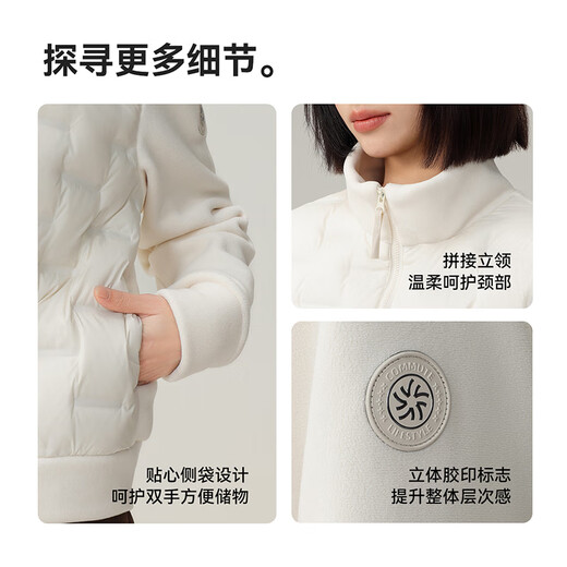 Snow Flying Jacket Men's Casual Stand Collar Splicing Couple's Goose Down Lightweight Down Jacket Black 3XL 185