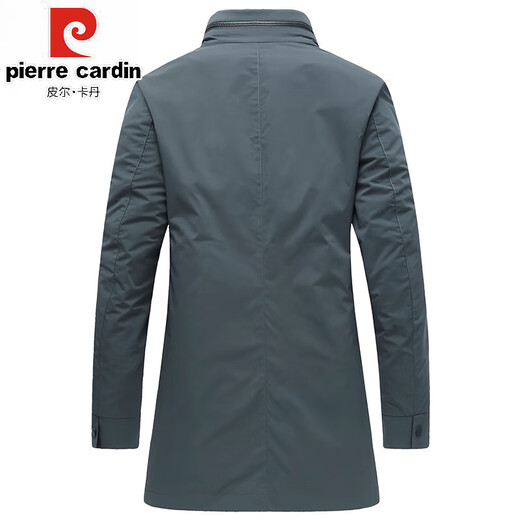 皮尔卡丹（pierre cardin）2025春秋季新款立领风衣男中长款高端商务休闲男装上衣绅士外套 黑色 2XL 185/100XXL