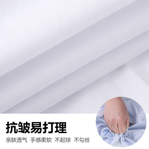 Kuzhang (Kuzhang) Summer à manches blanches à manches courtes Costume formel Suisse interview de la femme Couplage de la chemise de travail Claises de travail minces Coulet professionnel 09V Coure à manches courtes à manches courtes + 9713 Collier carré Porte simple S 80-90jin [Jin est égal à 0,5 kg]