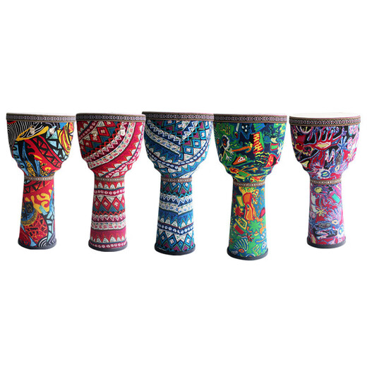 
African Drum Adult Hand Tank School Kindergarten 10.5 inch beginner Yunnan Hand Tank Musical Instruments Professional Sheepskin Hand-patted Drum 10.5 inch Sheepskin Free Tuning Yanhong
