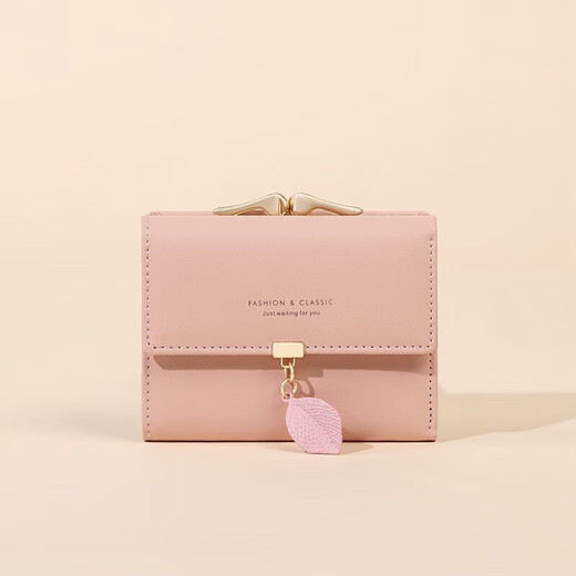 YUYULA cowhide short women's wallet mini coin purse multi-card slot multi-functional wallet wallet women's light luxury clutch bag