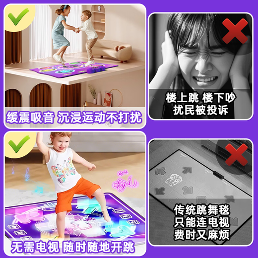 Bei Chuzhong Children's Toys Girls 3-6 ans Musique Dancing Blanket Birthday Gift 2025 Hot 7-14 ans Élève du primaire Boîte-cadeau Deluxe [Bluetooth Double Light Mose