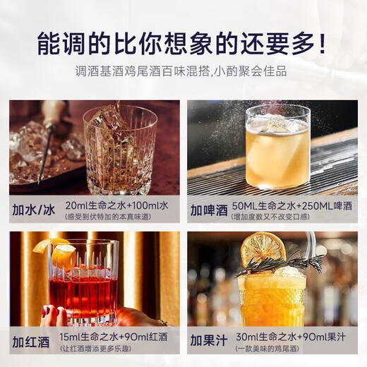 路易马西尼生命之水原瓶进口伏特加洋酒威士忌白兰地龙舌兰朗姆酒调酒基酒 高度数基酒96度 500mL 1瓶