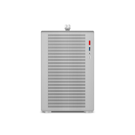 Unbekannt Player M1 Tragbares Gehäuse, Desktop-Mini-Glasseite, transparent, Gaming-MATX-Computer, kleines Gehäuse, M1-Gehäuse, Weiß