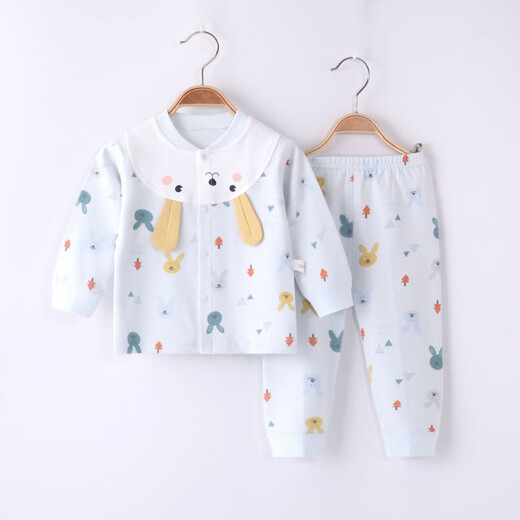 Snoopy baby underwear set pure cotton baby split autumn clothes and autumn pants cotton children's home clothes cute spring and autumn pajamas pink 12034 73