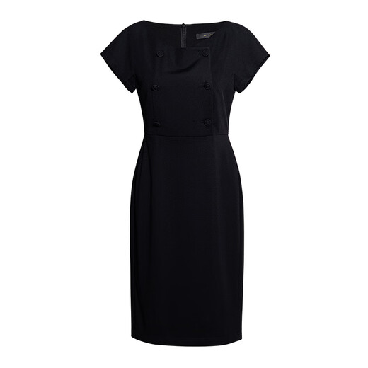 Roeyshouse Looki Intellectual Black Hip-Wood Robe for Women 2025 Été Nouveau Temperament Slim One-Link Jupe 12112 Black S