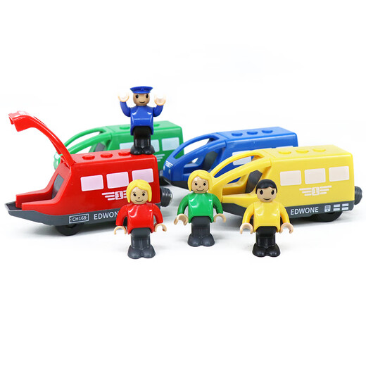 Magnetische Fernbedienung Elektrischer Zug Hölzer Gleis MAS -Zugtriebstraktion Kinderspielzeug rotes Passagier Elektrozug mit verschiedenen Holzstrecken Standard kompatibel