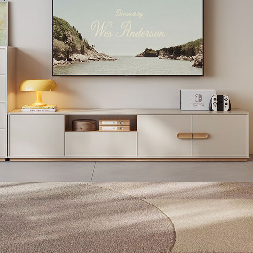 
Lin's Home Modern Simple Floor-Owned TV Cabinet Rock Table Coffee Small Living Room 2025 New Square Full Series RG2M
