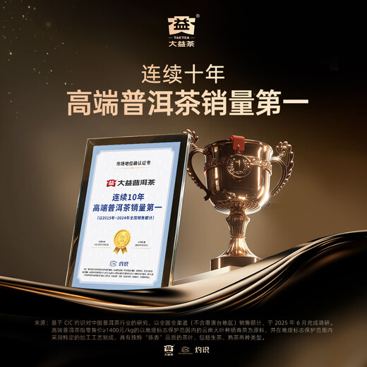 Dayi TAETEA tea Pu'er tea ripe tea years brick tea gift box 250g/brick Chinese time-honored brand
