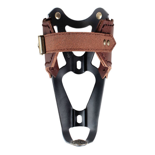 Yusen Yizhen cowhide motorcycle water cup holder electric vehicle retro motorcycle bicycle water bottle rack handlebar installation black modified rack retro water bottle rack