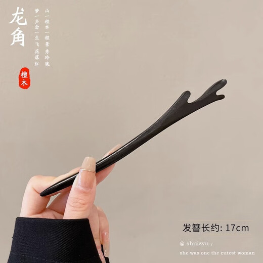 Ancient style headwear, new Chinese style 2025 new style step shaker, simple modern high-end sense of updo Hanfu headwear Ebony Tianzhi #006