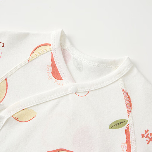 Tongtai (TONGTAI) baby jumpsuit spring and autumn pure cotton clothes newborn baby butterfly jumpsuit monk suit red 52cm